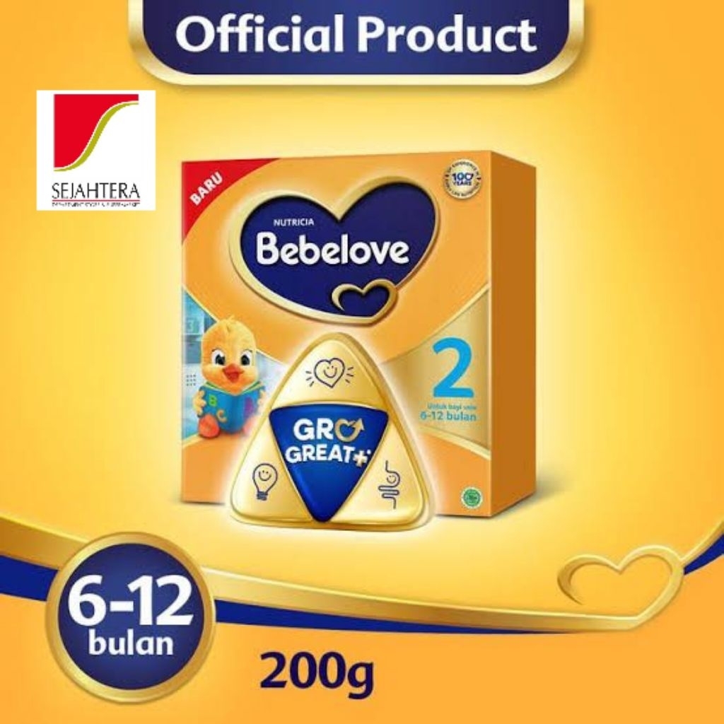 

bebelove 2 6-12 bulan 200gr box