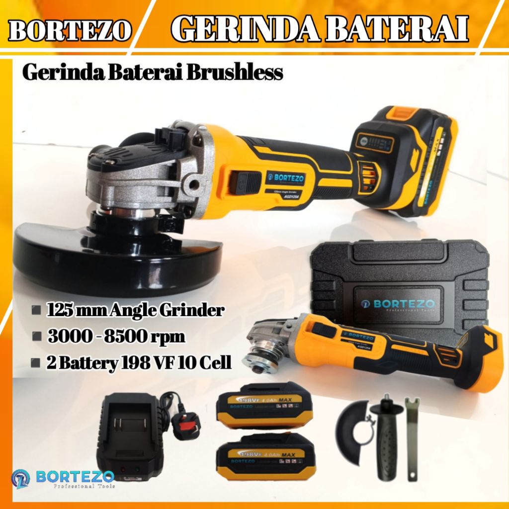 Gerinda Baterai Tangan Brushless Bortezo