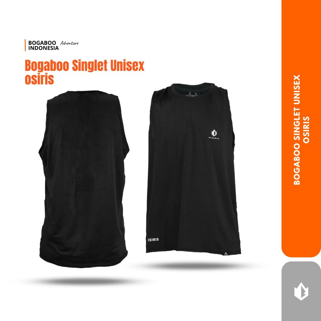 BOGABOO OSIRIS Singlet  Running Sleeveless Tank Top - Baselayer Gym Fitness -Baselayer Tanpa Lengan 