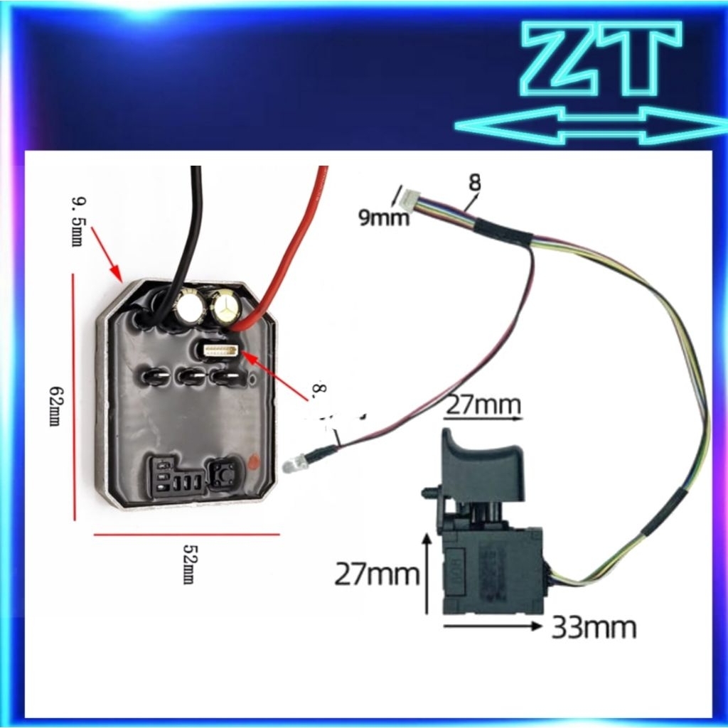 Modul esc&trigger impact wrench Jumbo 600 nm,800nm,,,kamolee 1800 nm,MODERN M65