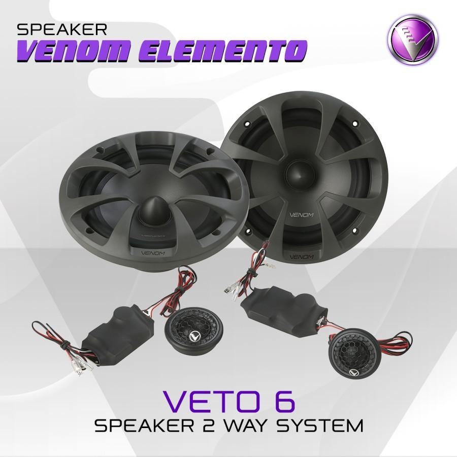 Speaker Split Venom Elemento Veto 6 / Speaker Mobil Venom 6 Inch IK4
