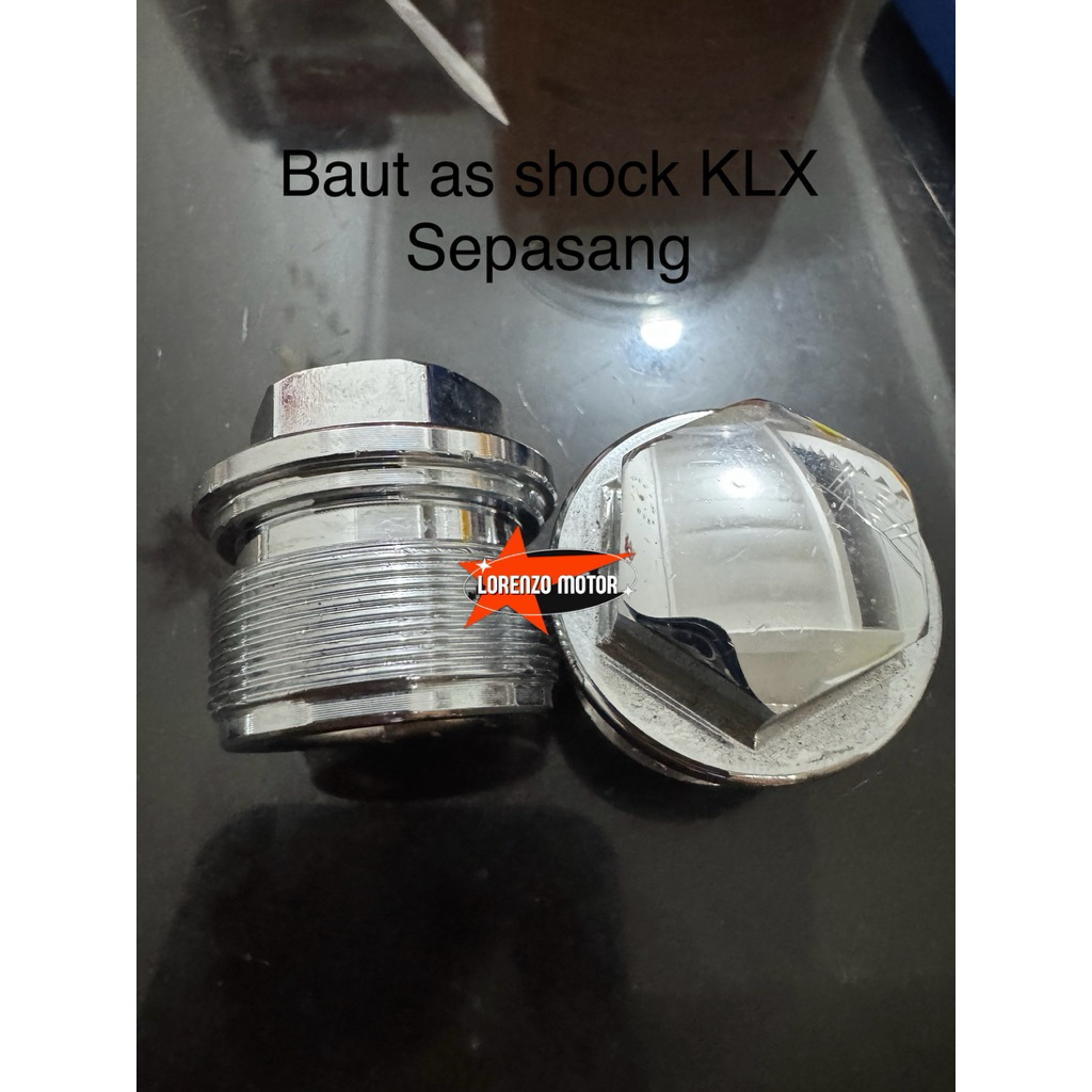 BAUT AS SHOCK DEPAN KLX  NINJA SEPASANG TEBAL