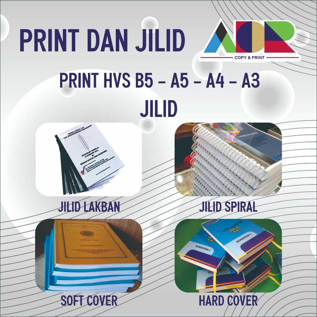 

JILID BUKU BOOKLET JILID LAKBAN JILID SPIRAL