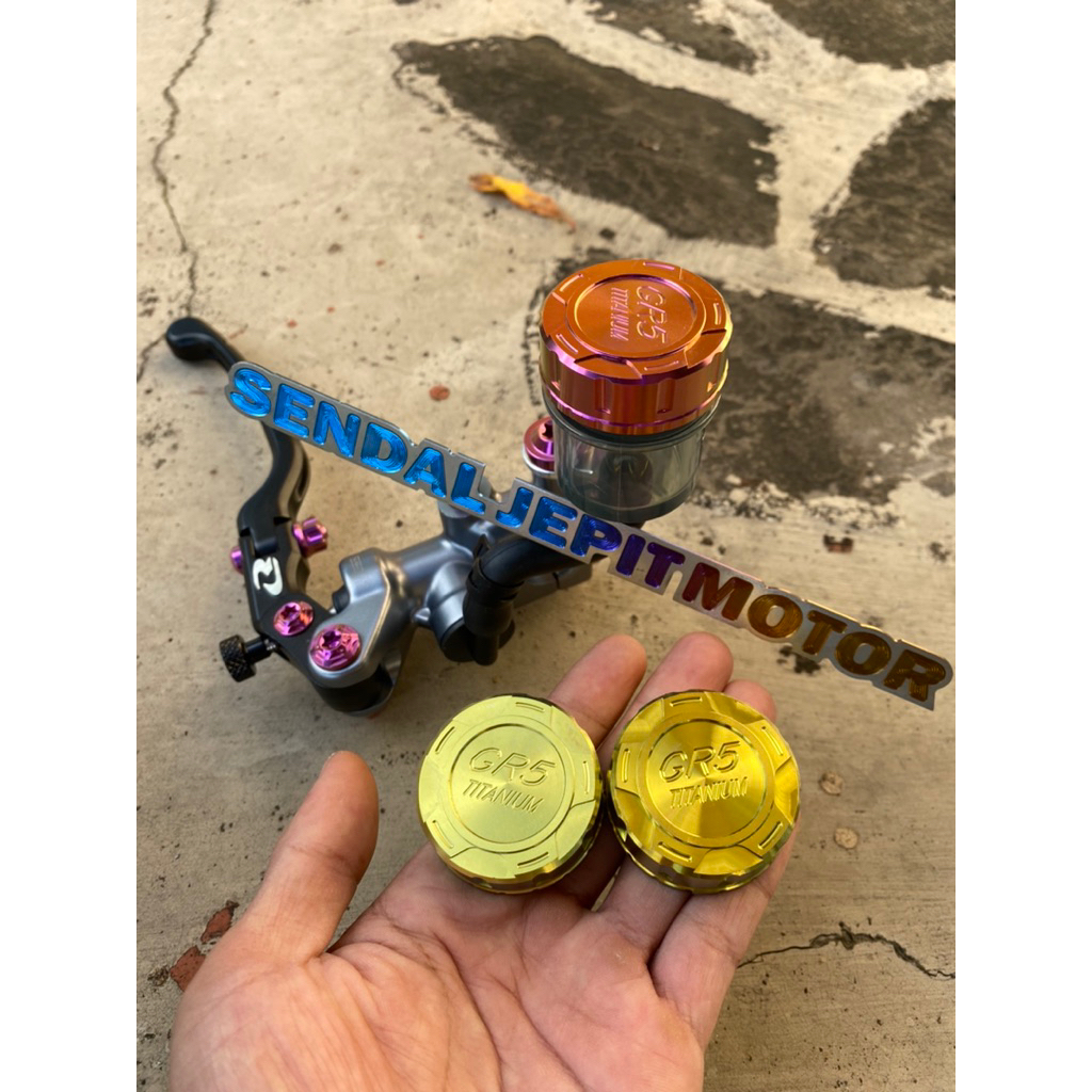 TITANIUM TUTUP TABUNG MASTER REM RCB S1 TUTUP TABUNG MINYAK REM RCB TITANIUM COVER TUTUP TABUNG MAST