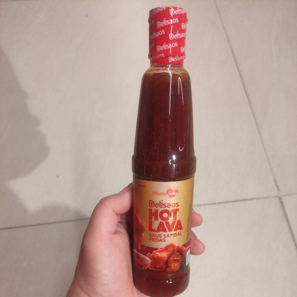 

MAMASUKA DELISAOS HOT LAVA SAUS SAMBAL PEDAS BOTOL PET 320gr