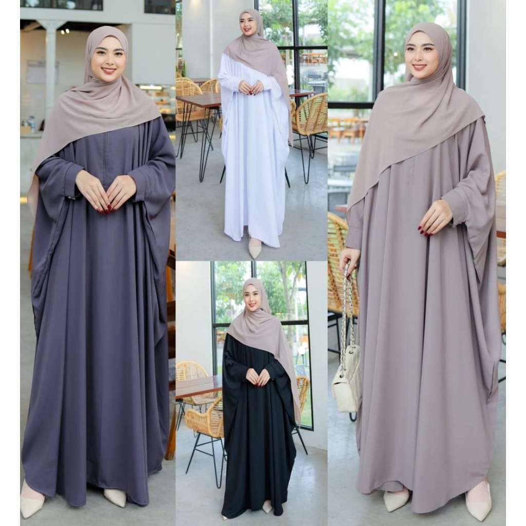 Galeria Mahera Sajira Abaya Umroh Haji Gamis Jumbo Abaya Putih Hitam