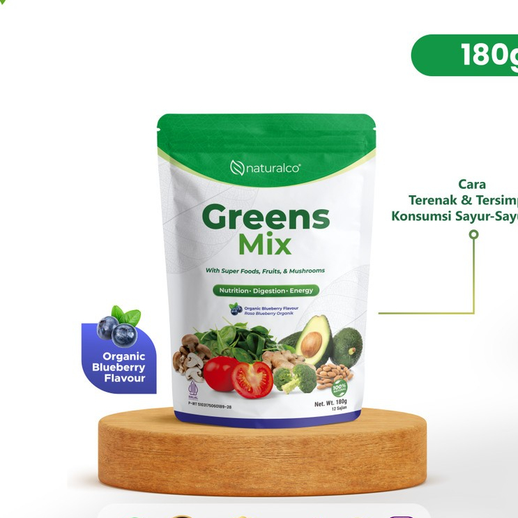 

NATURALCO GREENS MIX 180G