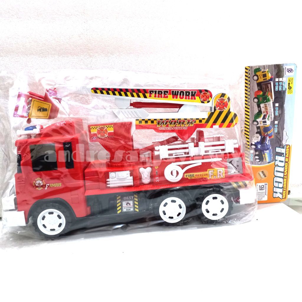 Mainan Mobil Truck Damkar Ukuran Besar Panjang 36 cm no BP 6031
