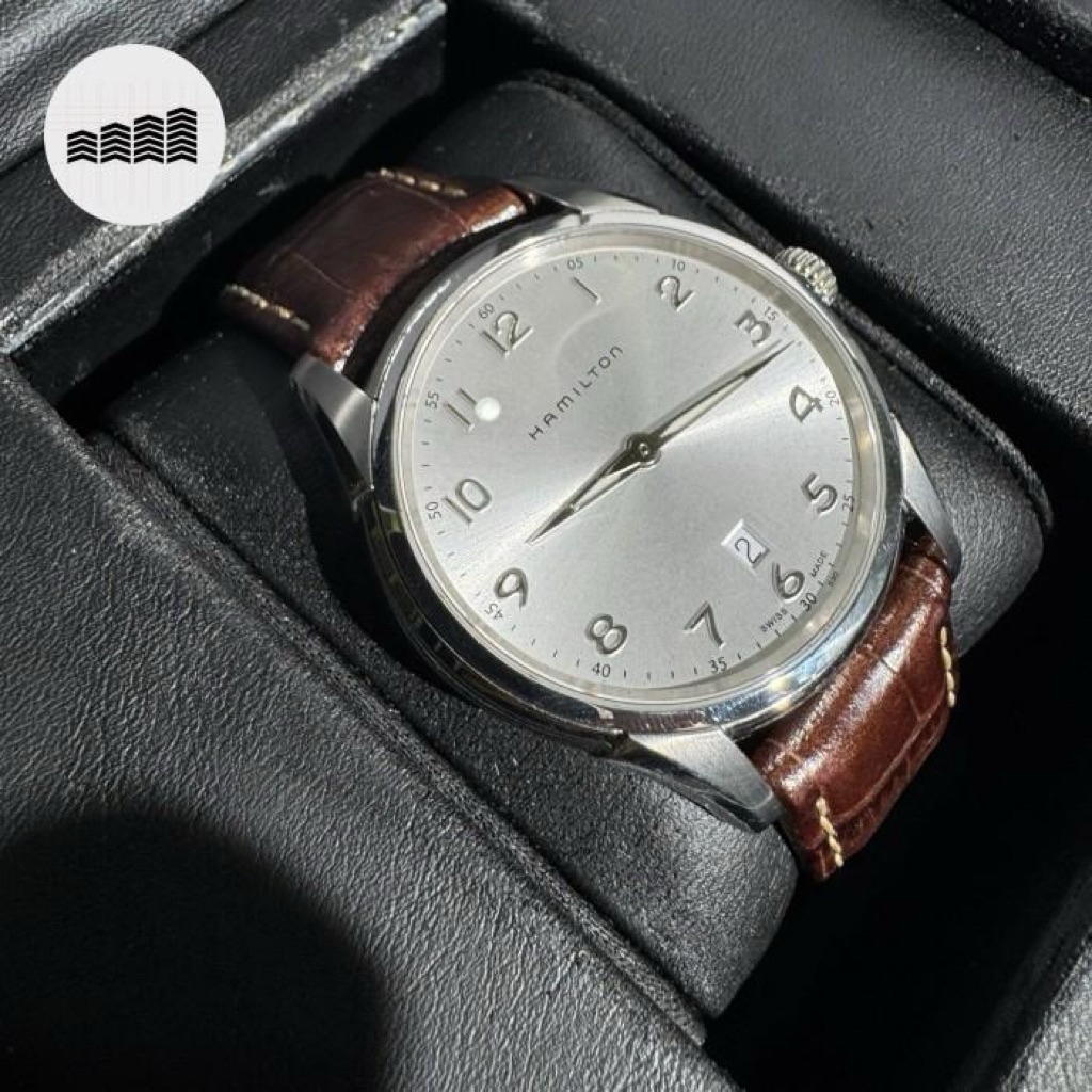 Jam Tangan Pria Original Hamilton Jazzmaster Thinline Quartz bekas / second / seken - 42mm