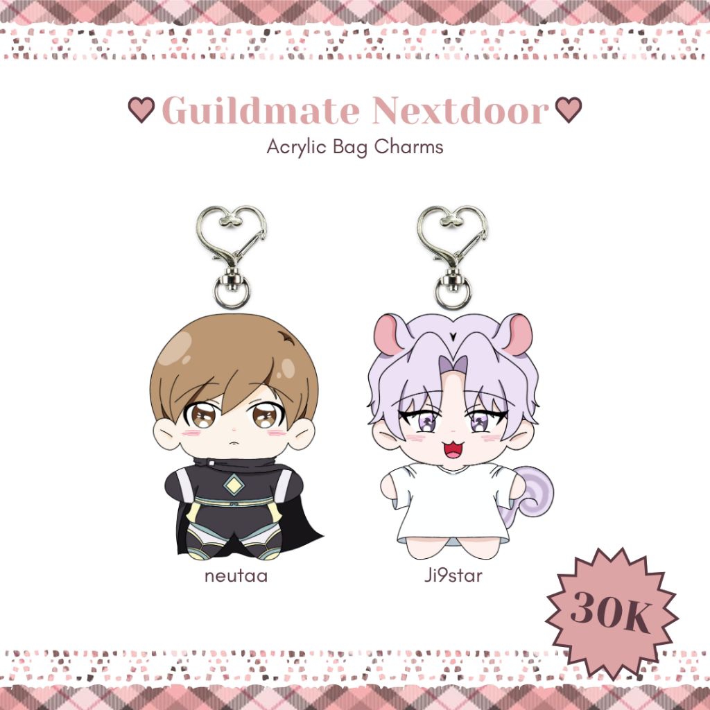 Guildmate Nextdoor Virtual Strangers Yaoi BL Manhwa Keychain