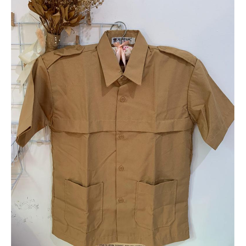 Baju Seragam Pramuka Lengan Pendek Kantong Bawah Penggalang SD SMP SMA