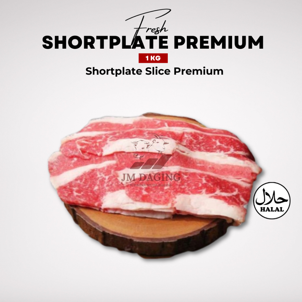 

Slice Beef Shortplate AUS Kualitas Premium / Daging Sapi Slice Fresh Halal 1kg Tangerang