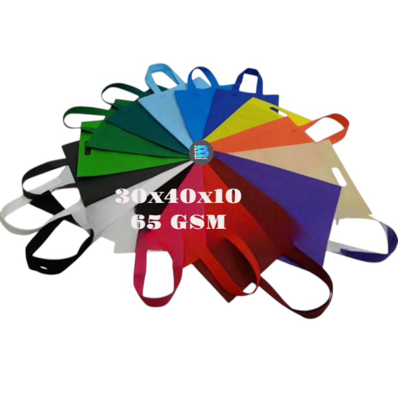 

Goodie bag Handle Lipat samping 65gsm,Tas kain 30x40x10 murah