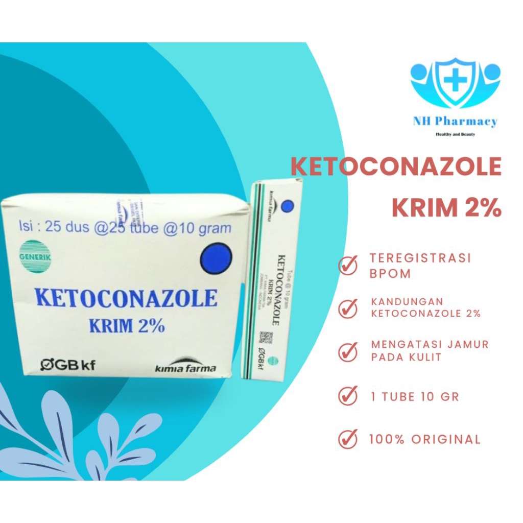 Krim Ketoconazole 2% - Salep infeksi jamur kulit - Original Product