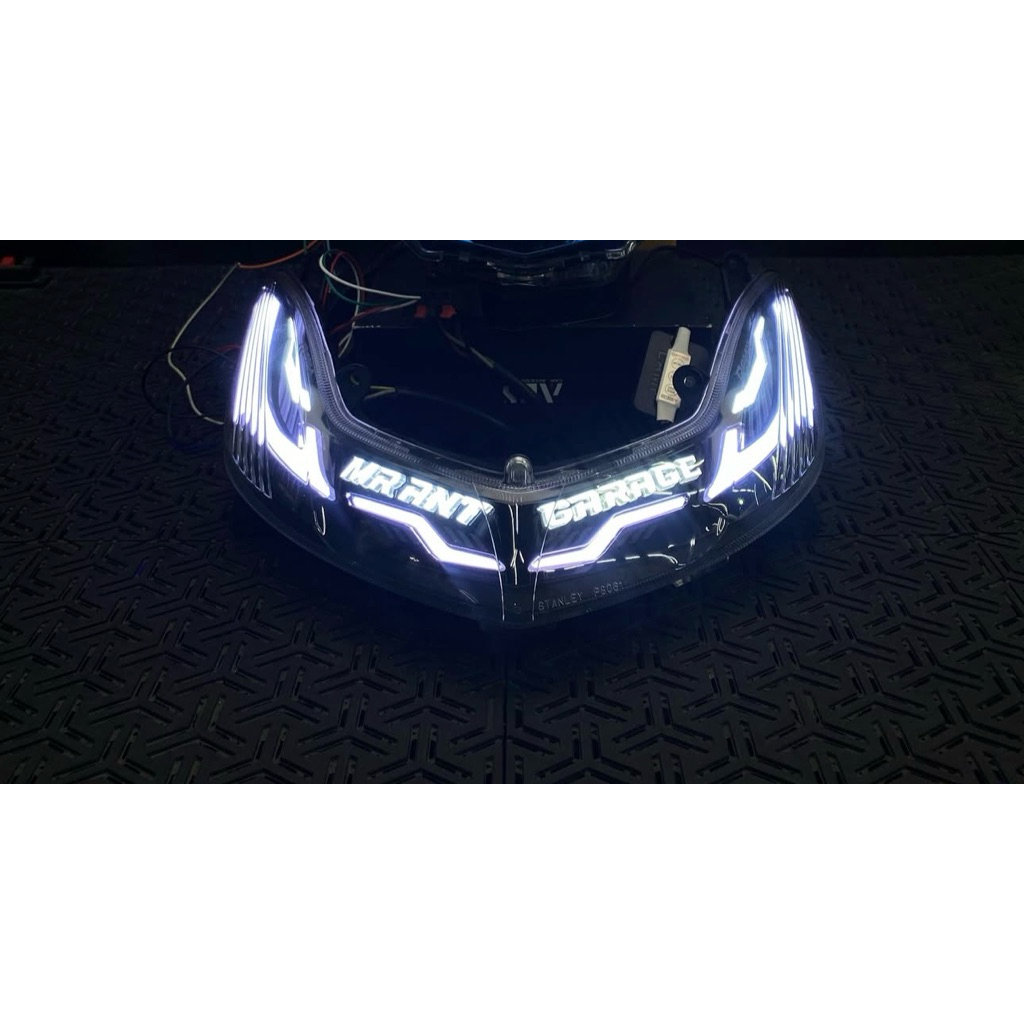 LAMPU SEIN DEPAN MIO SMILE RGB BEBAS REQUEST NAMA