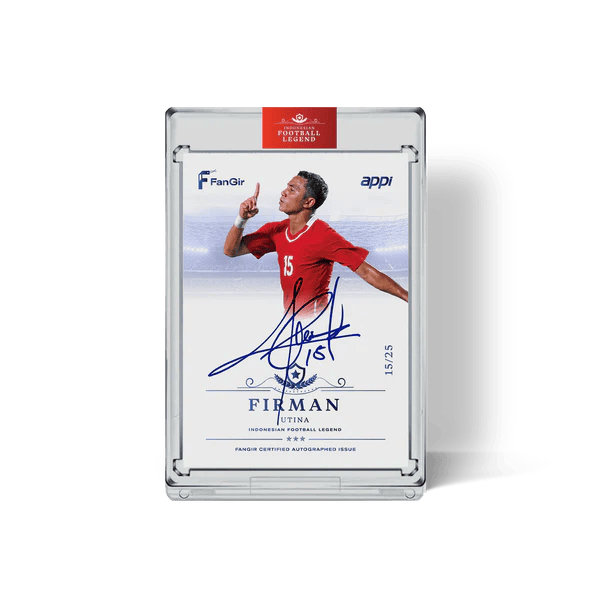 Firman Utina - #/25 Autograph Card - Blue