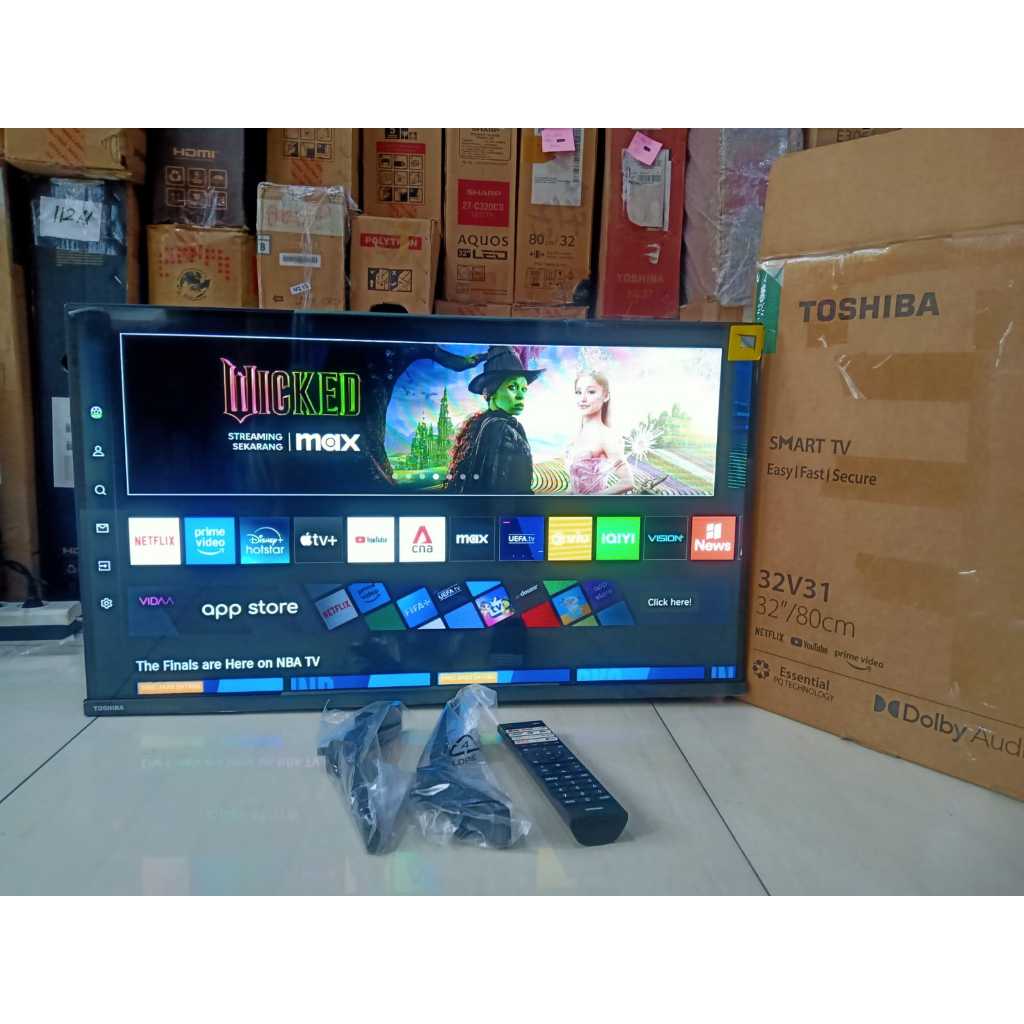 TV SECOND TOSHIBA 32 INCH SMART TV YOUTUBE WIFI NETFLIX HDMI USB NORMAL 5073F