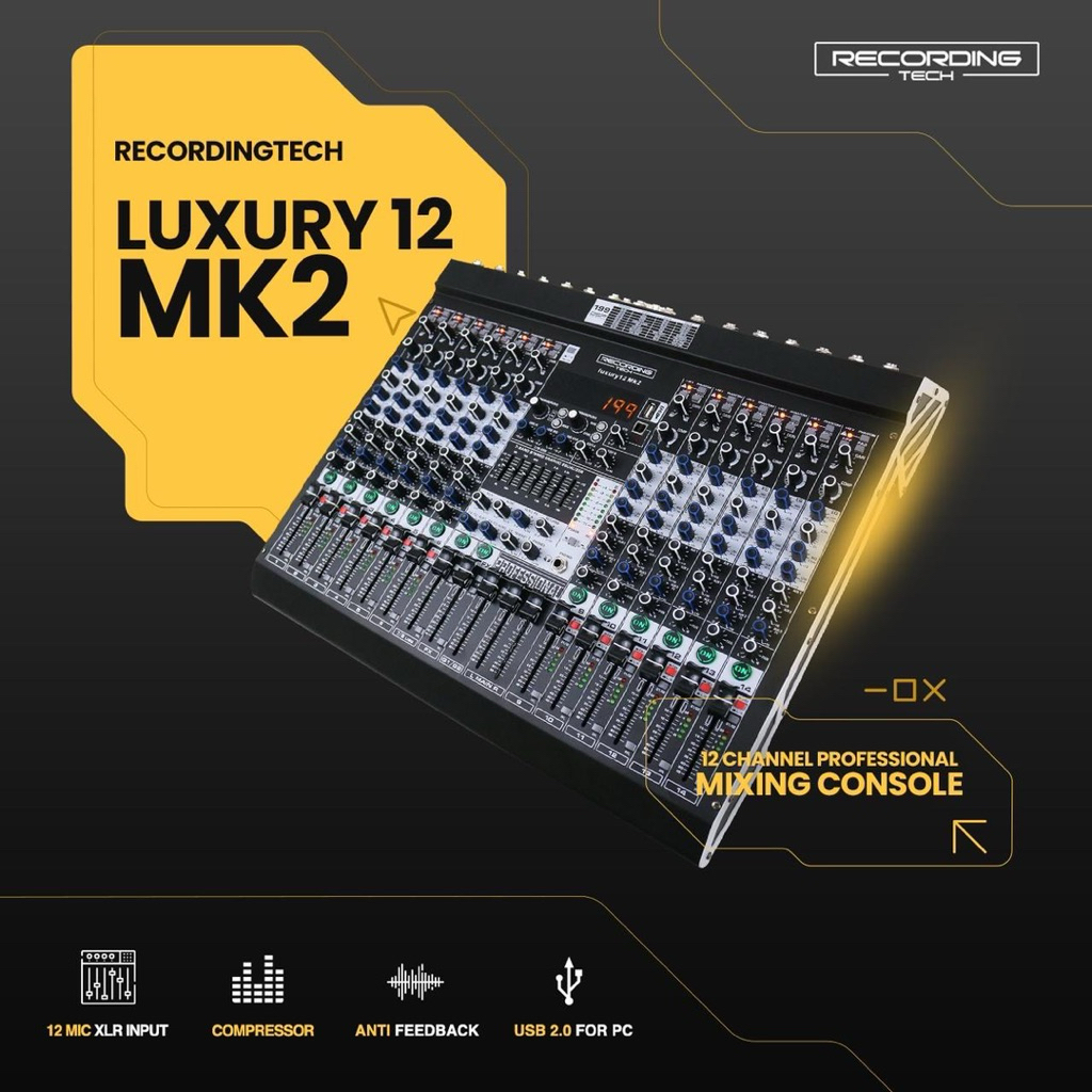 Mixer Recording Tech Luxury 12 MK2 12 Channel