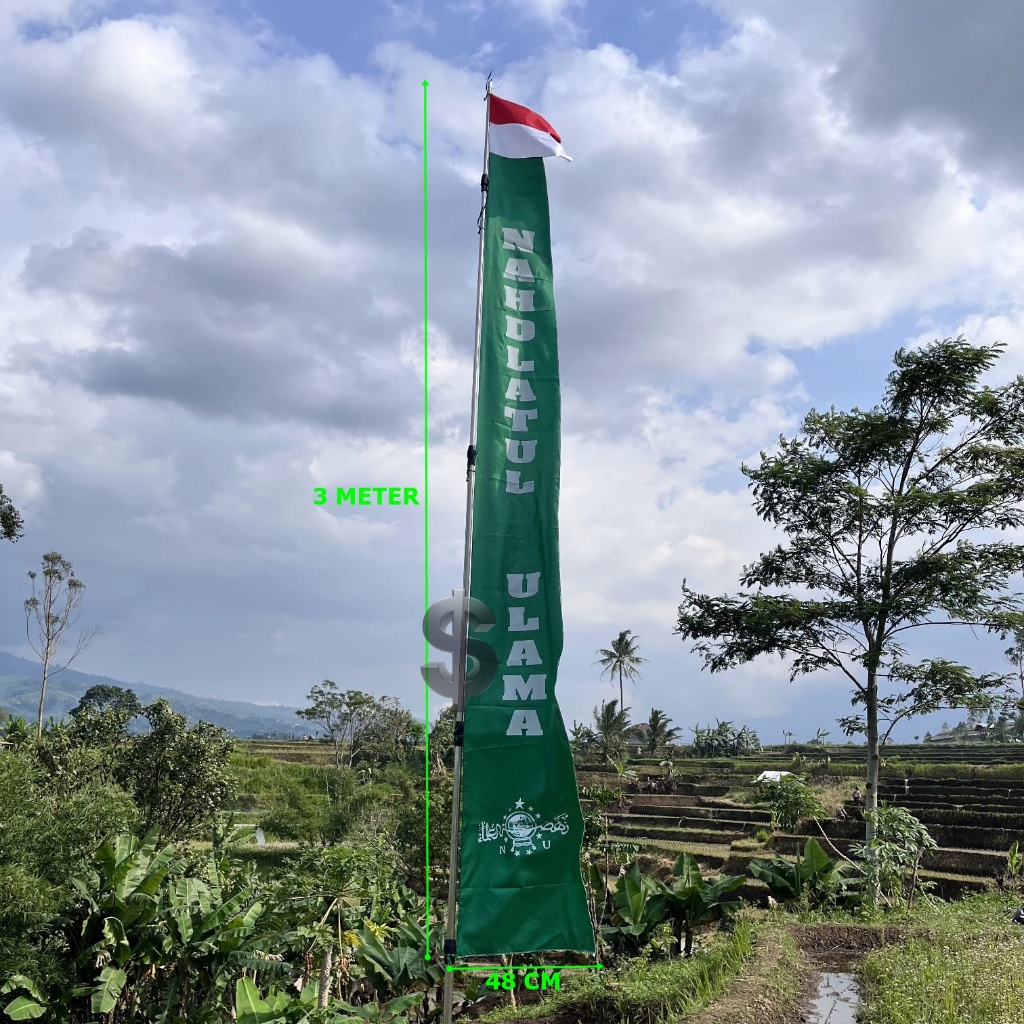 BENDERA UMBUL - UMBUL NU TINGGI 3 METER