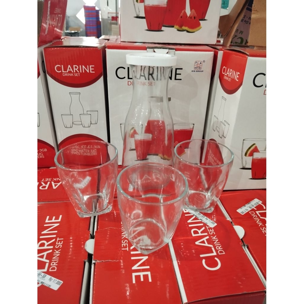 Teko set gelas tempat minum drink set Hampers souvenir pernikahan wedding murah meriah