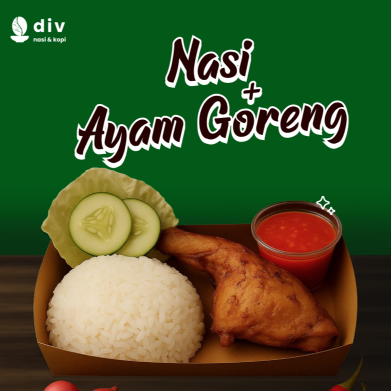 

div Paket Nasi Ayam Goreng