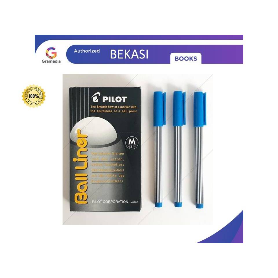 

Gramedia Bekasi-PILOT BALLINER BL-5M SET 2 BLUE