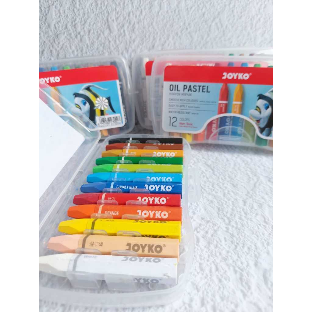 

Crayon / Oil Pastel JOYKO 1 Set Isi 12 Pcs