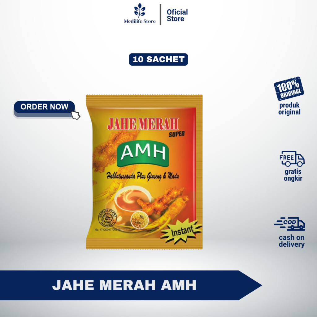 

JAHE MERAH AMANAH AMH - isi 10 sachet | minuman herbal hangatkan tubuh & jaga imun | original 100%