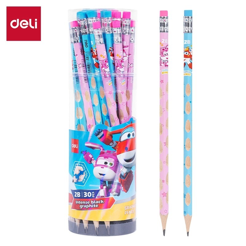 

DELI - PENSIL KAYU / PERLENGKAPAN ALAT TULIS / PENSIL GRAPHITE EC055 EDISI SUPER WINGS