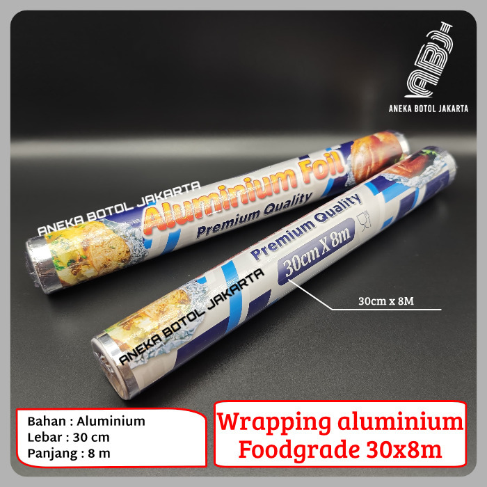 Wrapping aluminium foil makanan / refill aluminium foil roll / Kertas aluminium foil roll