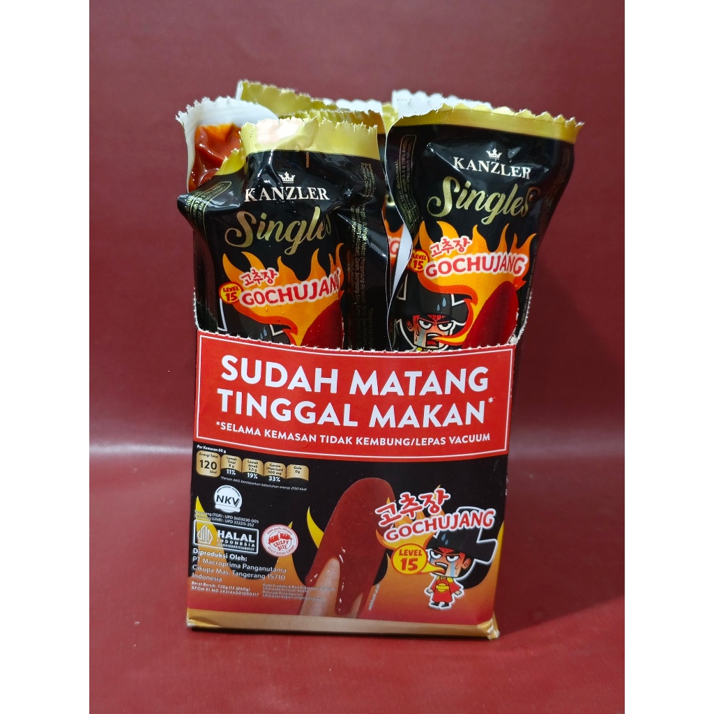 

Kanzler Singles Sosis / Bakso Siap Makan RTE - Original | Hot | Gochujang | Keju | Mini