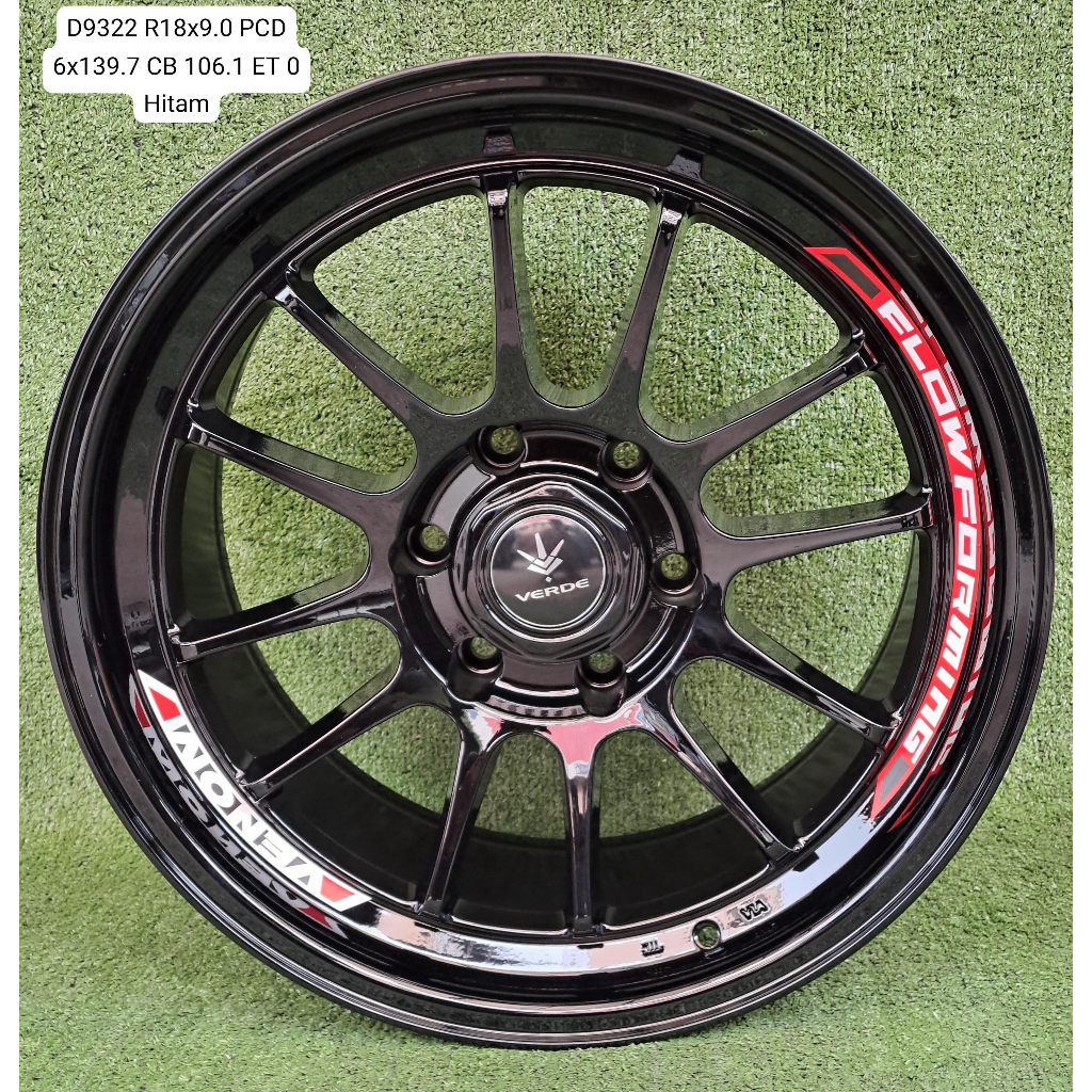 velg mobil untuk fortuner,pajero dll ring 18 lebar 9 et0 warna hitam velg berkualitas