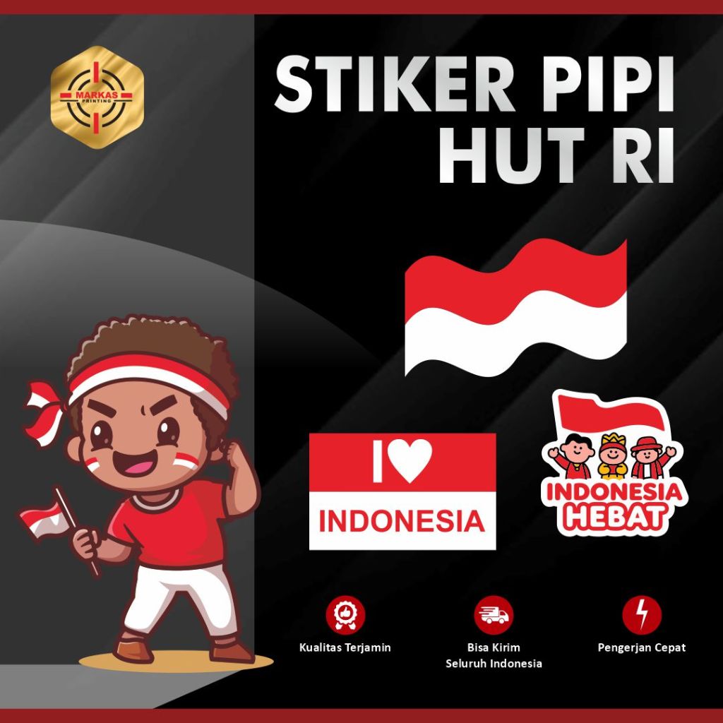 

Stiker Pipi untuk event HUT RI