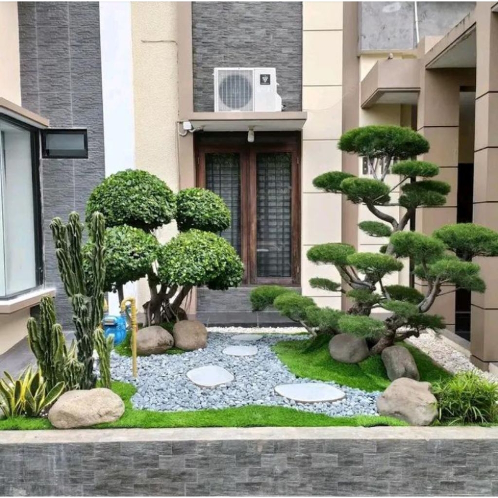 taman minimalis depan rumah