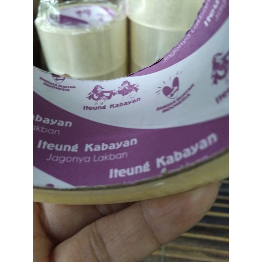 

kabayan 45mm#100#45mic#clear putih #72 rol