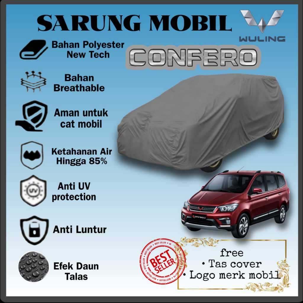 SARUNG MOBIL WULING CONFERO Anti Air Waterproof Outdoor, COVER MOBIL WULING CONFERO, SELIMUT MOBIL W