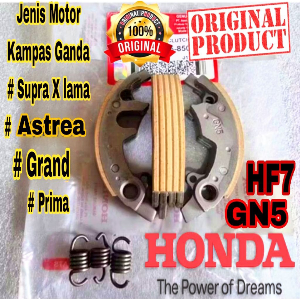 GN5/HF7 kampas ganda asli original  astrea star grand gran prima supra x 100 supra x lama old ori ah