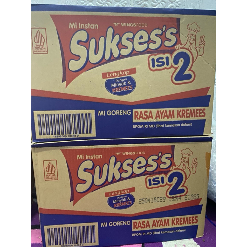 

MIE SUKSES ISI 2 RASA AYAM KREMES [1 Dus isi 24]