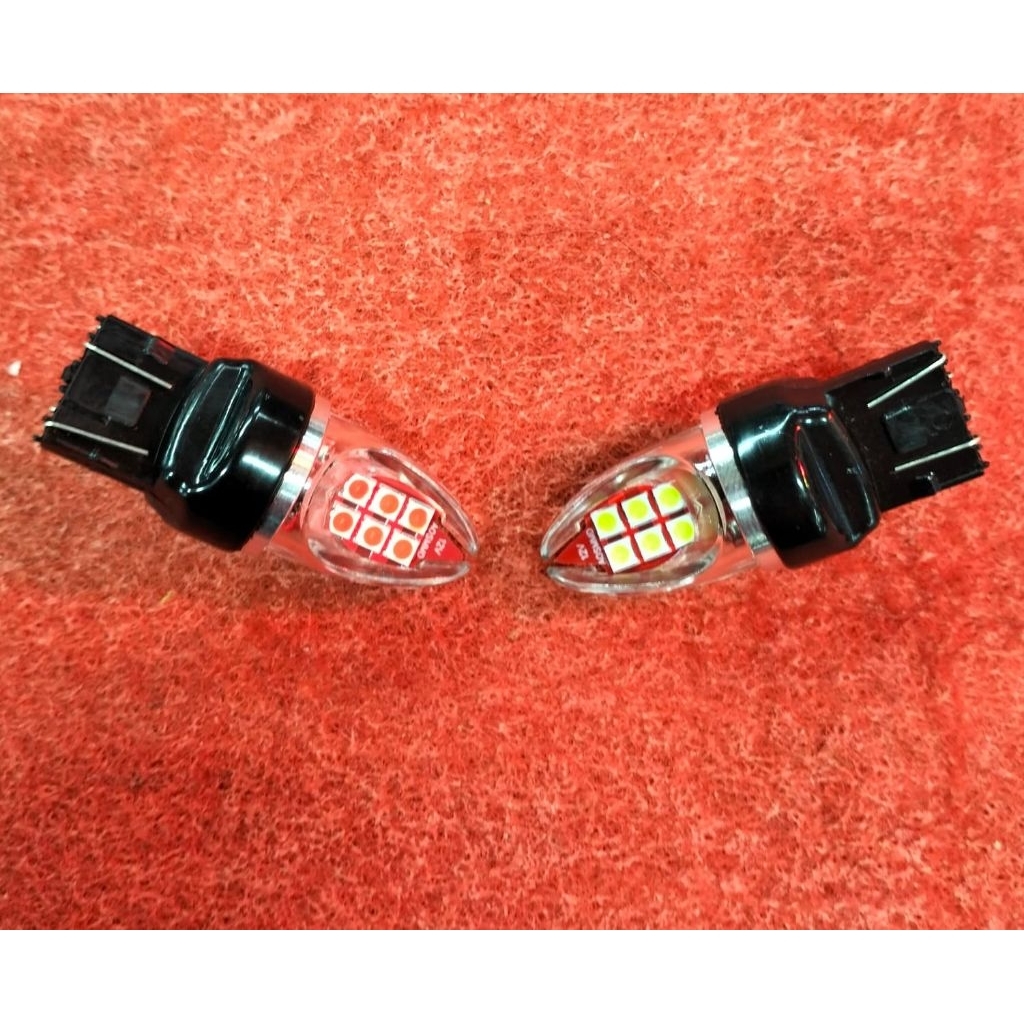 Lampu sein T20 12 led 3030 12 v  nyala mateng