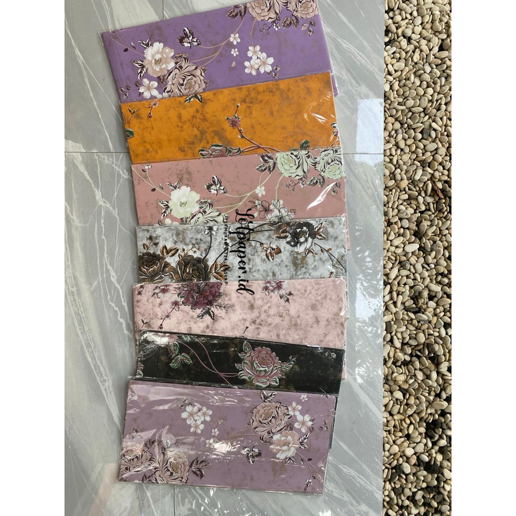 

[15 Lembar ] FLOWER 3D emboss