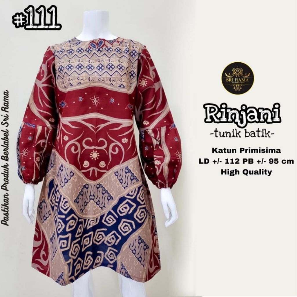 RINJANI TUNIK BATIK SOLO SRI RAMA