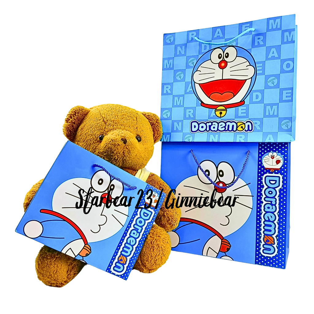 

paperbag motif doraemon smile glossy