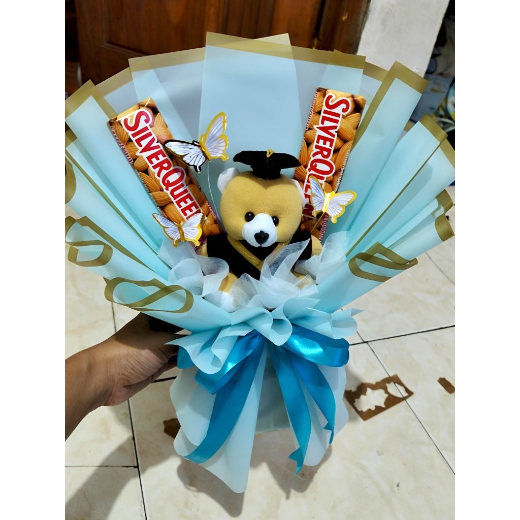 

buket boneka wisuda mix coklat uk besar