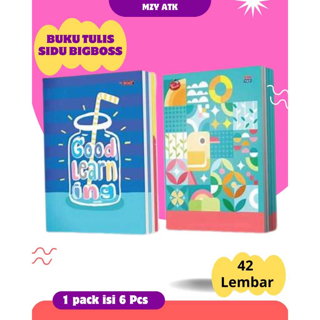 

Buku Tulis BIGBOSS Sidu 42 Lembar / Buku Tulis BIGBOSS 42 Lembar 6 pcs/ Buku Tulis Murah