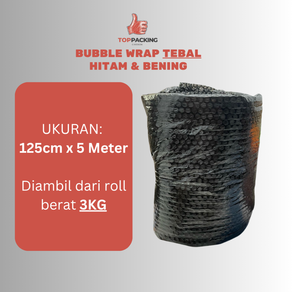 

BUBBLE WRAP CIREBON TEBAL 2,7KG / 3KG - T 125 Cm x P 5M