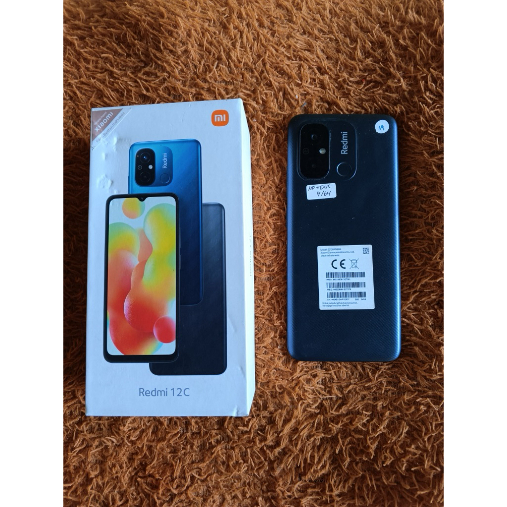 Redmi 12C 4/64 Fullset Nominus Second Original