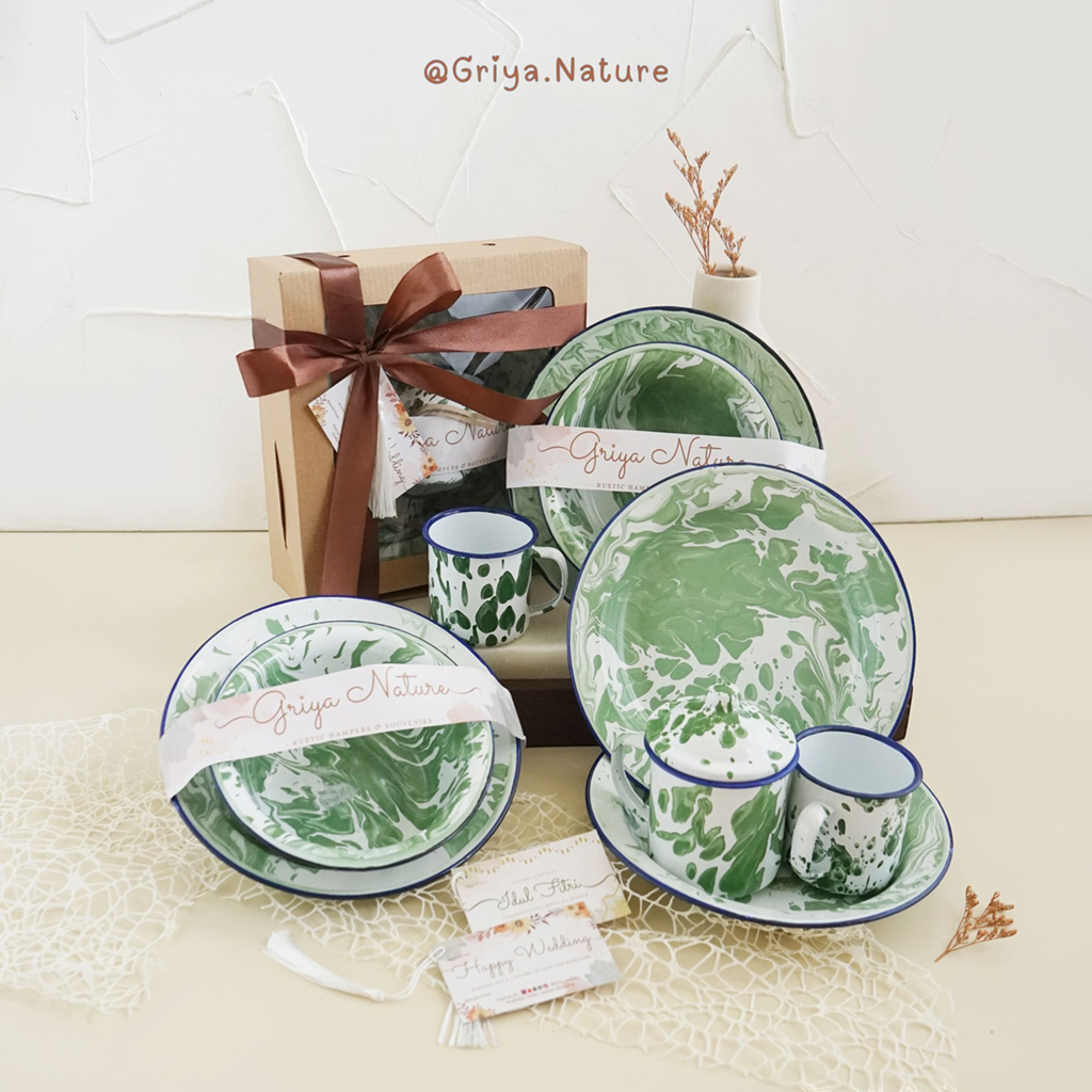[GRIYA NATURE] Kayshila Hampers | Kado Pernikahan /Hampers Set Mangkok + Piring + Mug Blirik Jadoel 