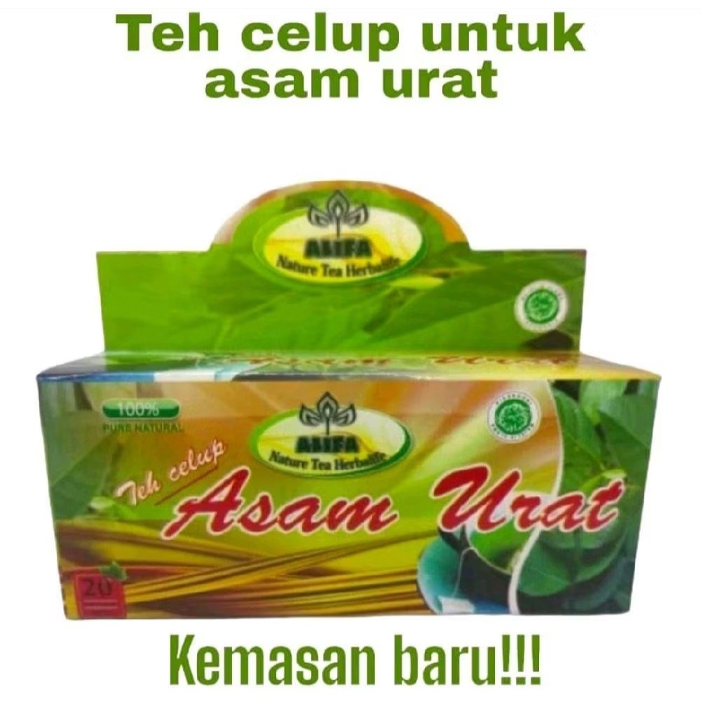 

TEH CELUP ASAM URAT ALIFIYA ISI 20 KANTONG|TEH HERBAL ATASI PERMASALAHAN SENDI ASAM URAT| DAUN SALAM