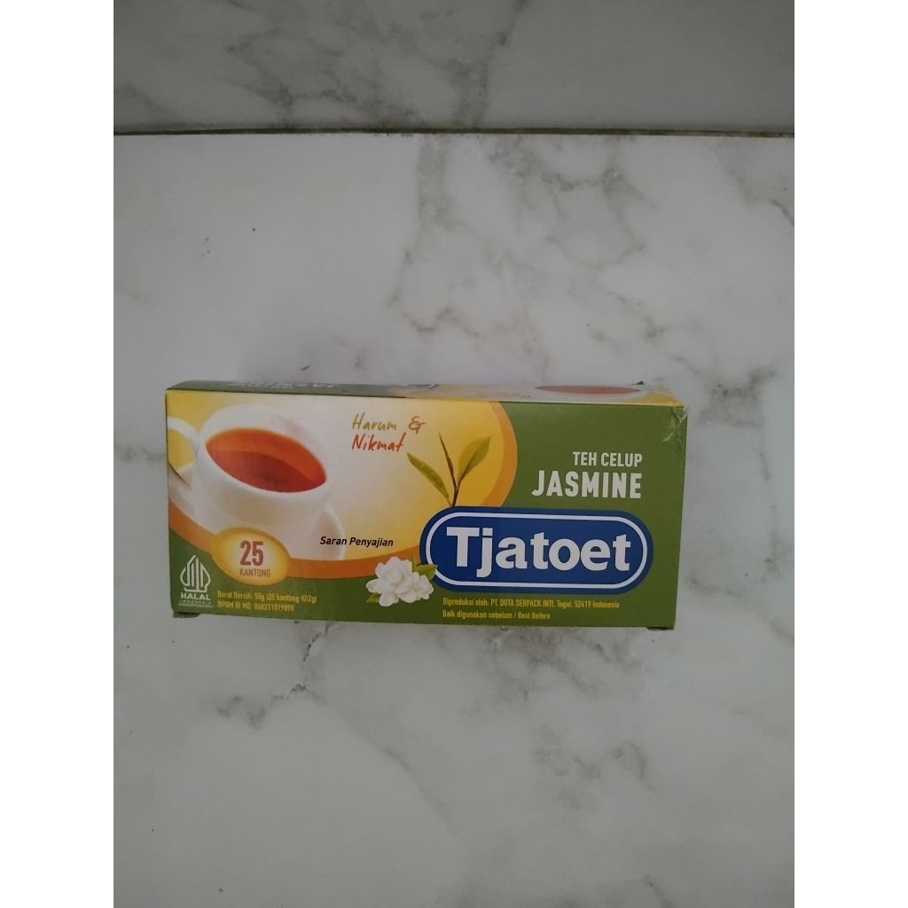 

Teh Celup Jasmine Tjatoet isi 25 kantong 58 gram