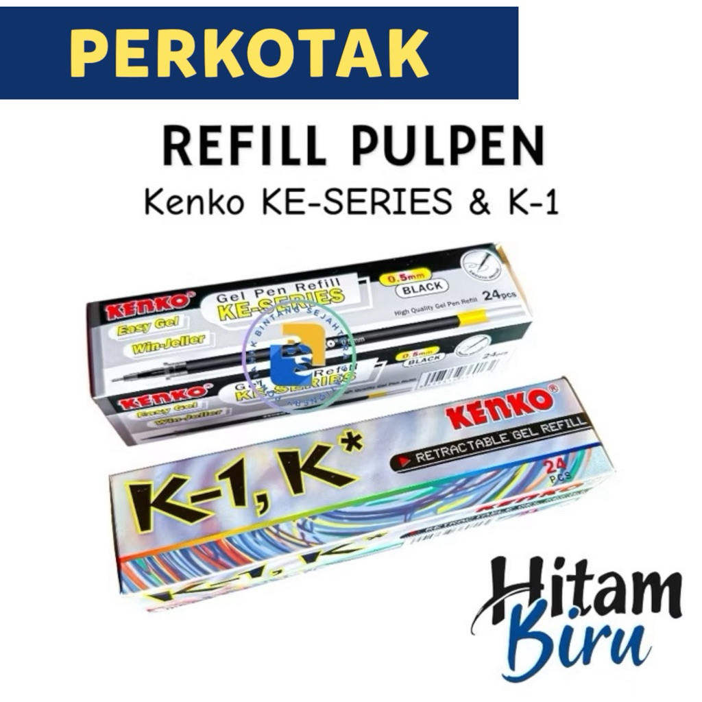 

24 Pcs - KENKO Refill Isi Pulpen EASY GEL dan K-1